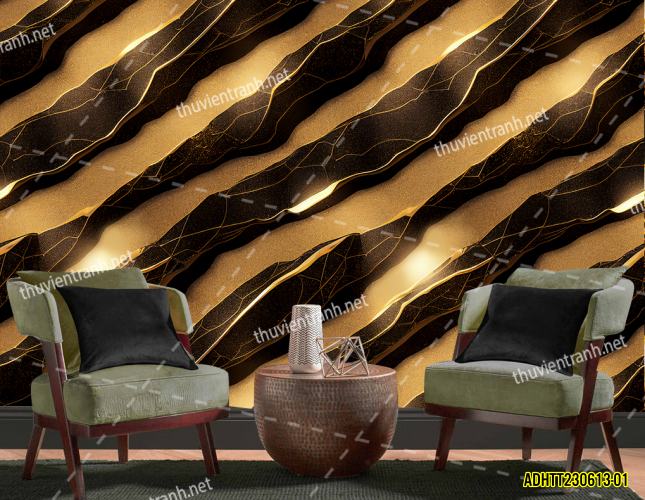 Tranh dán tường hoa văn trừu tượng- -ADHTT230613-01 - Tranh tường chất lượng cao